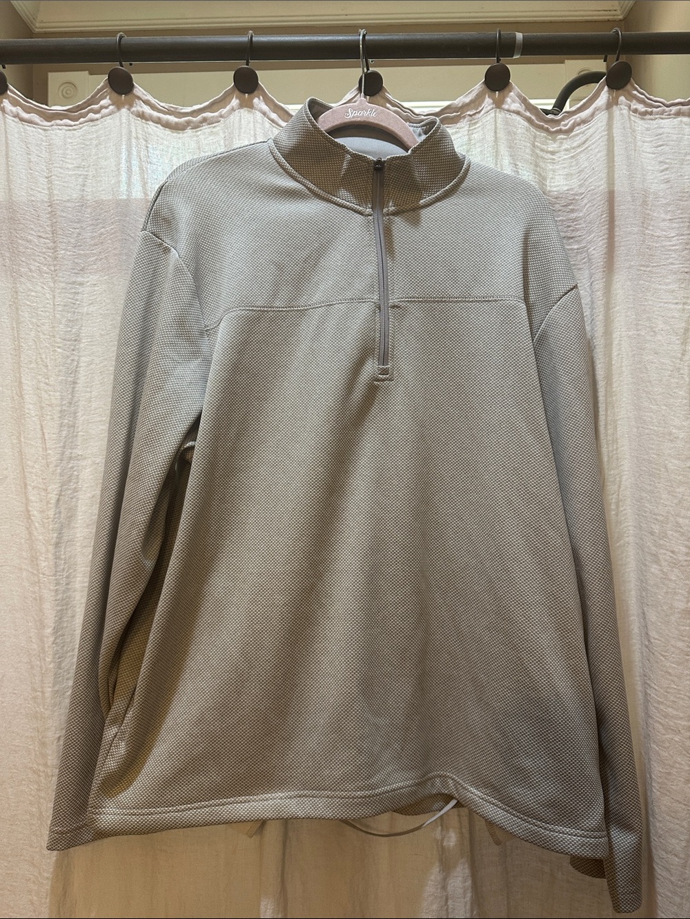 PGA Tour Men's Half-Zip Sweater - Light Taupe